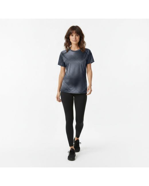 Newline Blue All Over Print T Shirt Ladies