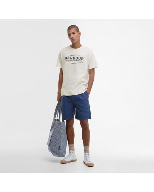 Barbour Gray Moorside T-Shirt for men