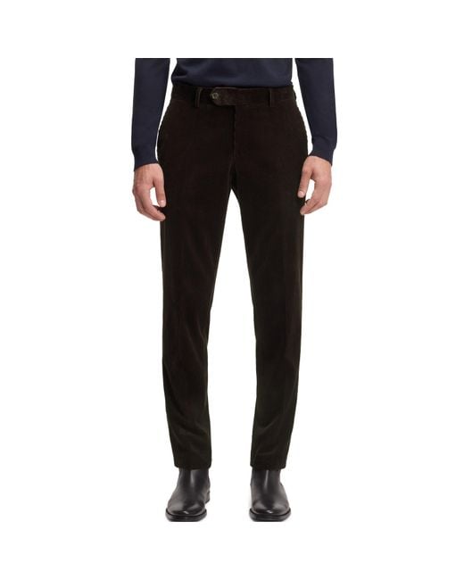 Boss Black X Beckham Striped Pleat-Front Trousers for men