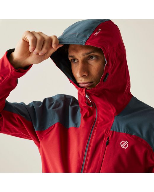 Dare 2b Red Diluent Era Waterproof Jacket for men