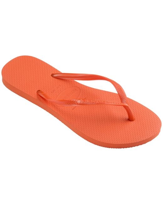 Havaianas Orange Slim Flip Flops