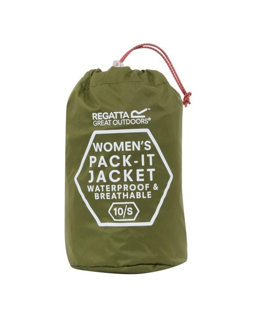 Regatta Green Pack It Iii Waterproof Jacket