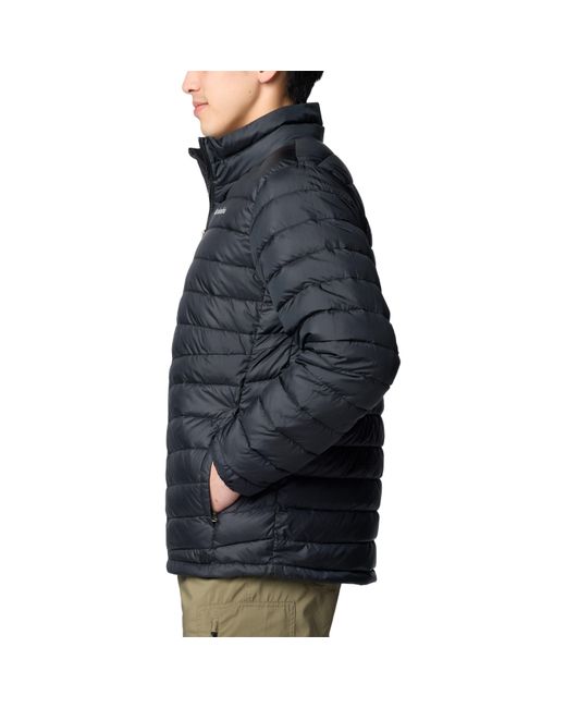 Columbia Black Fosters Falls Water Resistant Insulated Puffer Jacket for men