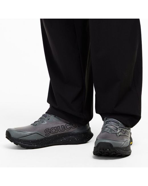 Saucony Black Peregrine 16 Off-Road Trail Running Shoes for men