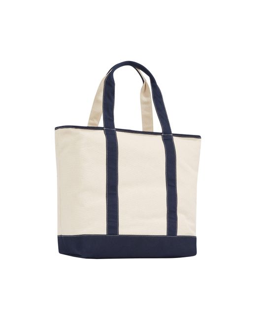 Tommy Hilfiger Blue Summer Canvas Tote Bag