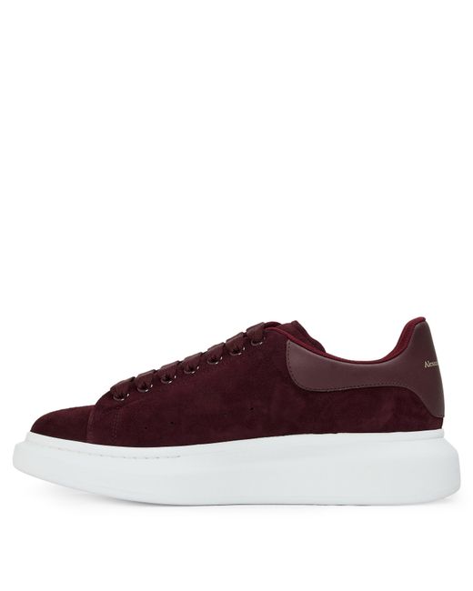 McQueen Red Oversized Leather Trainers for men