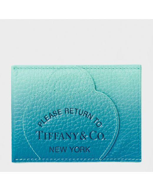 Tiffany & Co Blue Ombre Cardigan Cas 99 Card Holder