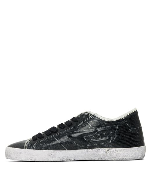 DIESEL Black Court Trainers