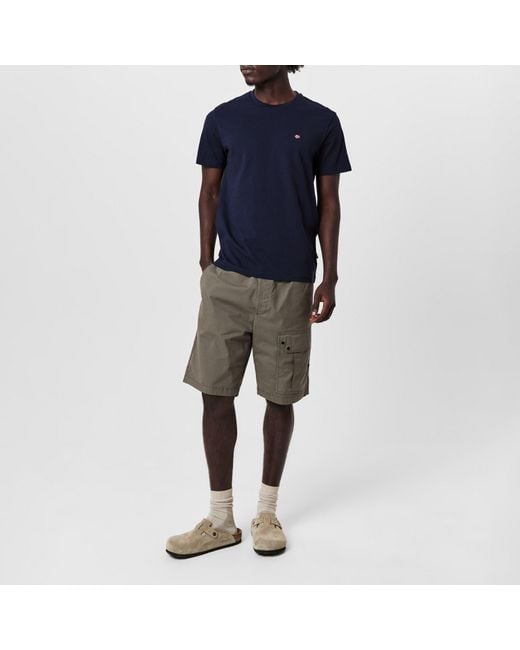 Napapijri Blue Salis Short Sleeve T-Shirt for men