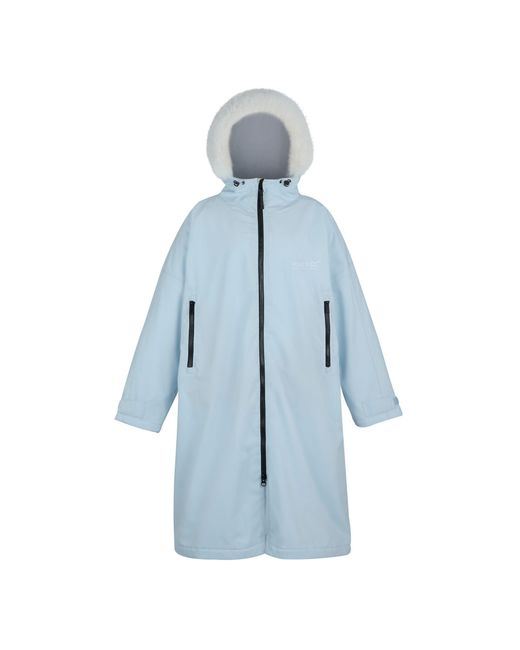 Regatta Blue Adults Waterproof Quick-Drying Fleece-Lined Changing Robe