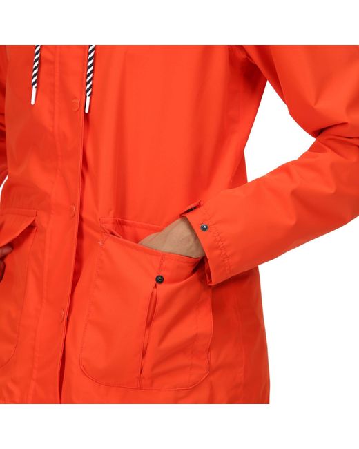 Regatta Red Bayarma Breathable Long Sleeve Waterproof Jacket