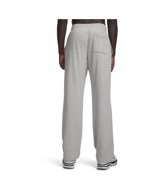 Under Armour Gray Rival Lw Pant Open Hem Fleece Joggers for men