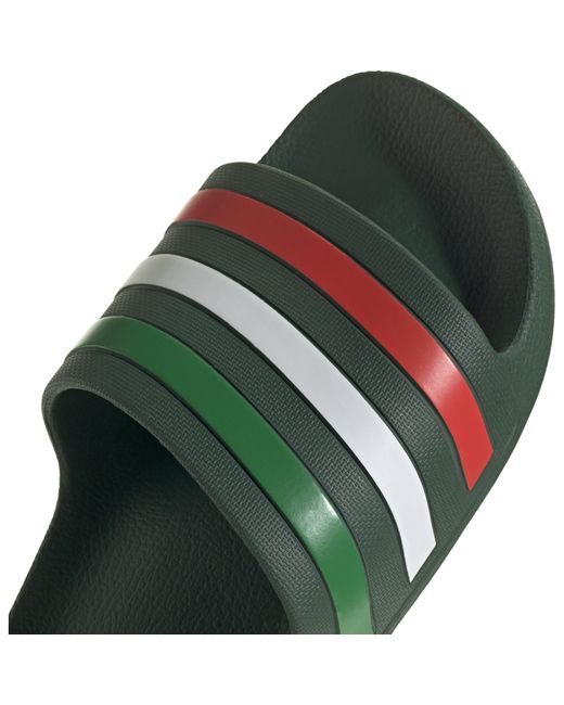 Adidas Green Adilette Aqua Slide