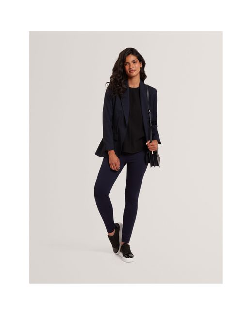 Ted Baker Blue Stretch Slim Fit Trousers