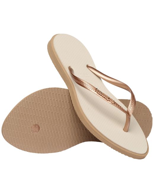 Havaianas Natural Slim Point Flip Flops