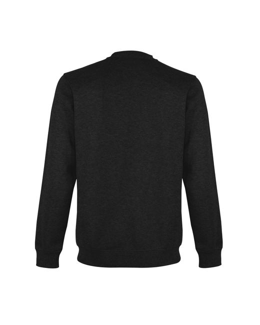 Lonsdale Black Essential Crew Sweater for men