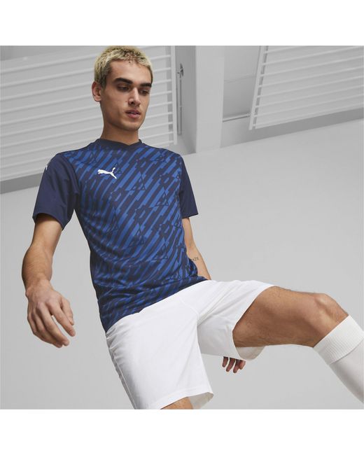 PUMA Blue Short-Sleeve Performance T-Shirt for men