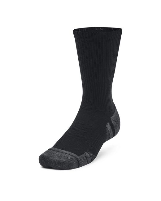 Under Armour Black Ua Performance Tech 3-Pack Crew Socks