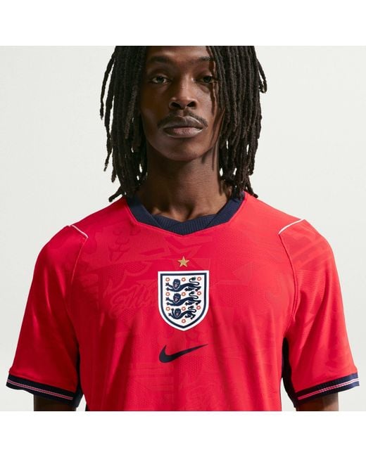 Nike Red England Authentic Away Shirt World Cup 2026 for men