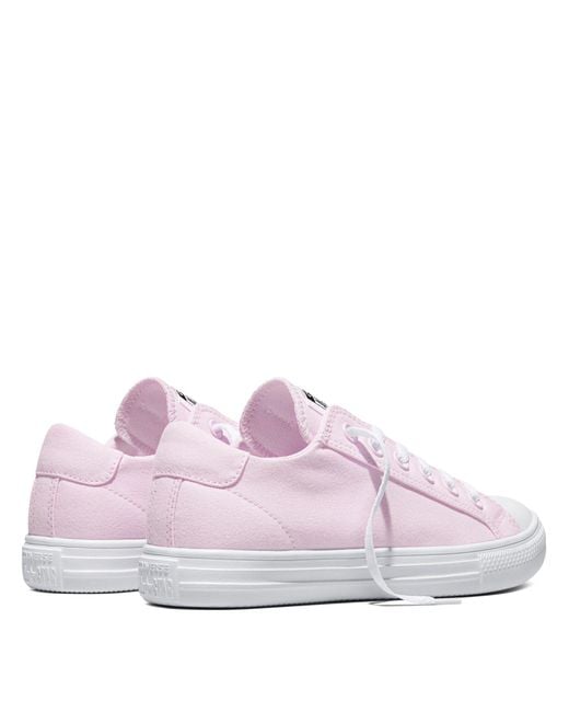 Converse Pink Canvas Trainers