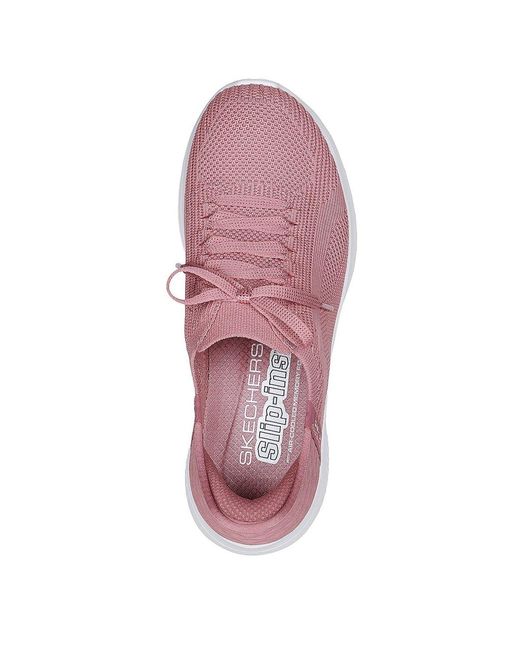 Skechers Pink Slip On Runners