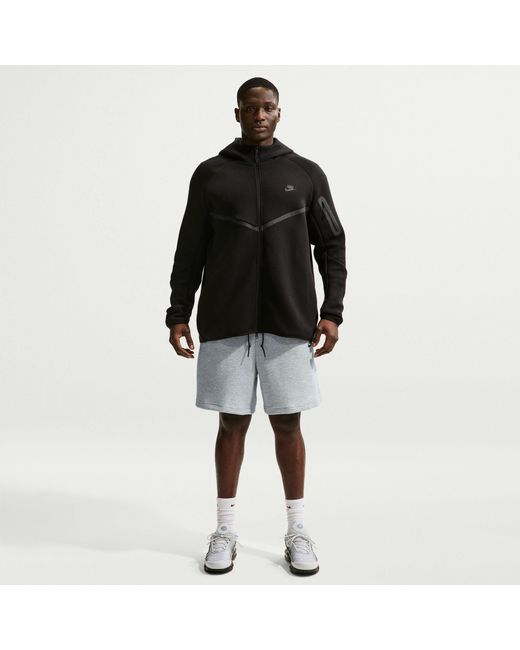 Nike Black Sportswear Tech Fleece Shorts for men