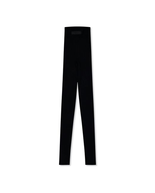 Fear Of God Black Ribbed Full Length Leggings