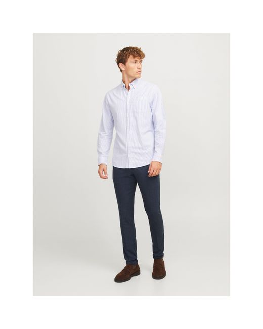 Jack & Jones Blue Henry Chinos for men