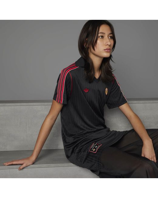 Adidas Black Mufc Icon T-Shirt Dress