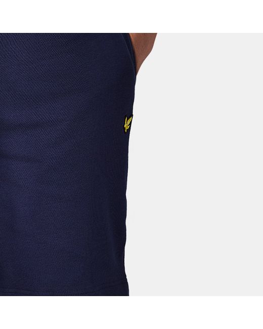 Lyle & Scott Blue Fleece Shorts for men