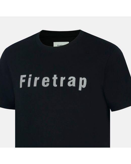 Firetrap Blue Large Logo T-Shirt for men