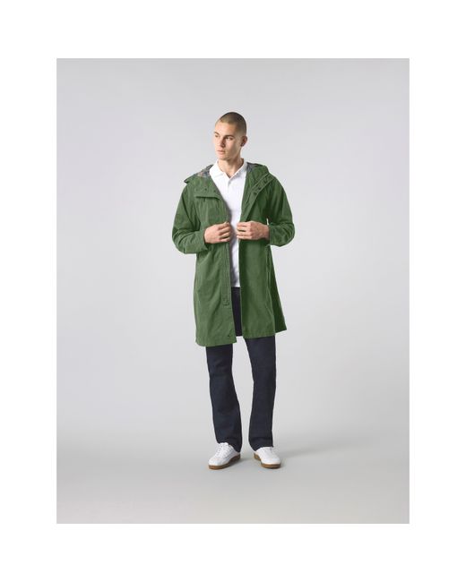Pretty Green Green Feltham Military-Inspired Hooded Parka for men