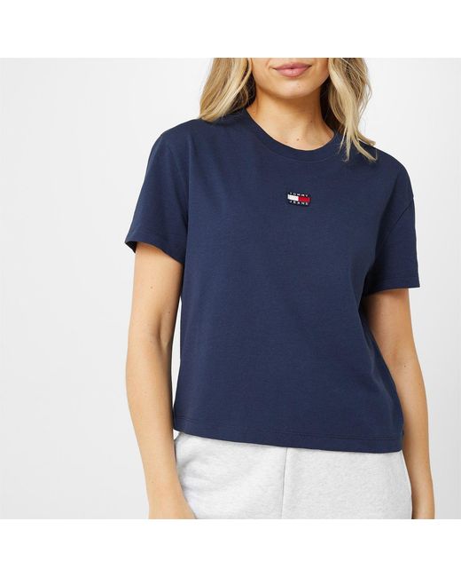 Tommy Hilfiger Blue Centre Badge T Shirt