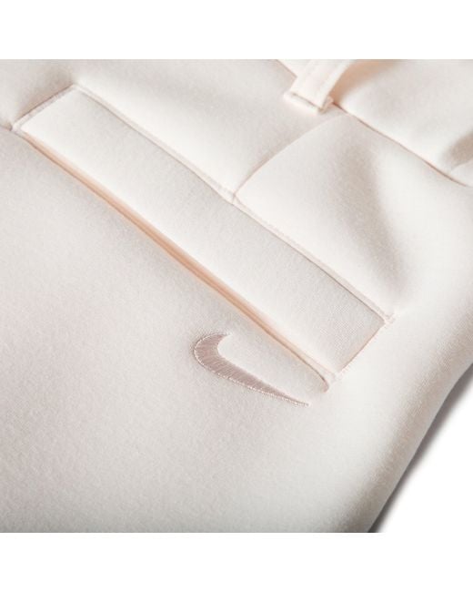 Nike White Fleece Jogger Shorts