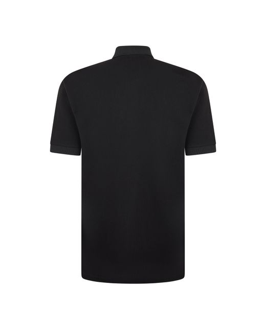 ARMANI EXCHANGE Black Short Sleeve Polo Shirt for men
