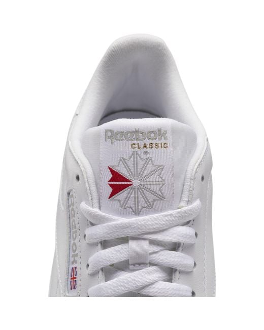 Reebok White Classic Leather Trainers for men