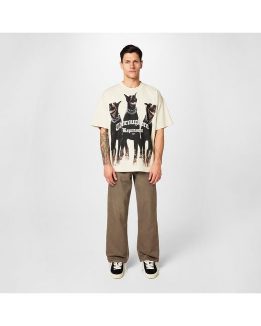Represent Natural Rep Thoroughbred T-Shirt, Bold Printed Graphic for men