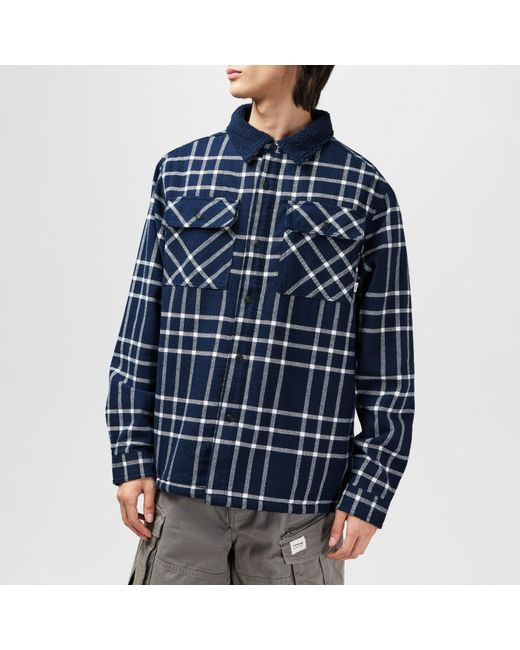 Firetrap Blue Borg Check Overshirt for men