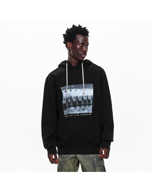 Rick Owens Black Overhead Hoodie for men