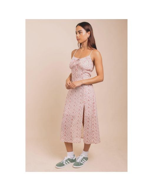 Daisy Street Pink Midi Dress