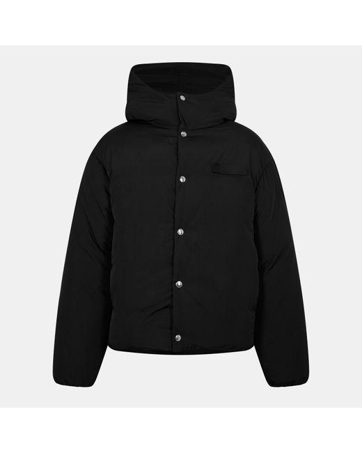 Jacquemus Black Insulated Medium Puffer Jacket for men