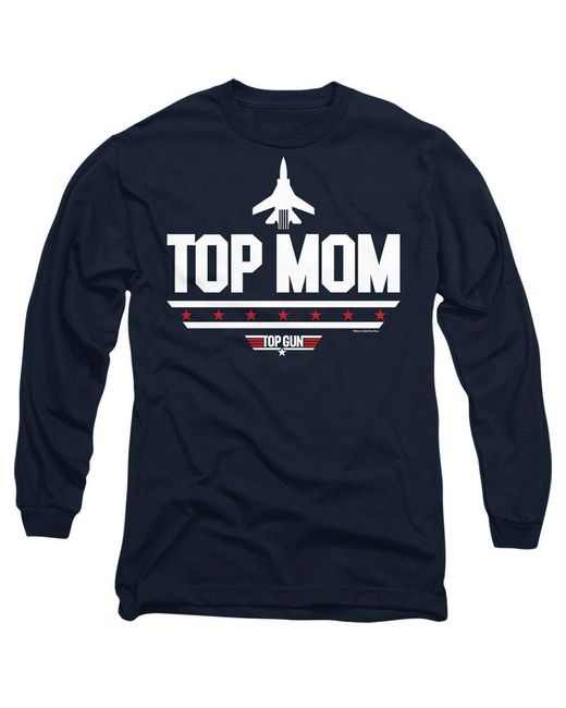 top gun Blue Mothers Day Top Mom Long Sleeve T-Shirt for men