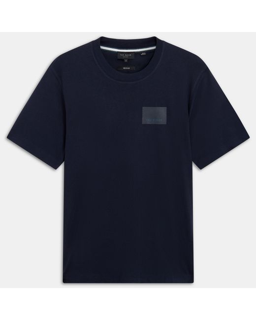 Ted Baker Blue Ss Box Logo Tee for men