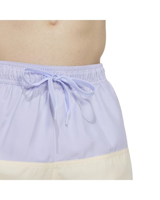 Adidas Blue Colorblock Clx Swim Shorts Short Length for men