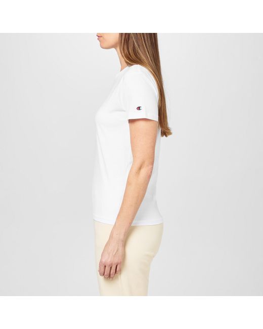 Champion Black Regular Fit Crewneck T-Shirt