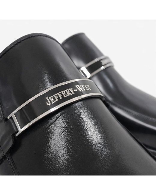 Jeffery West Black Loafers for men