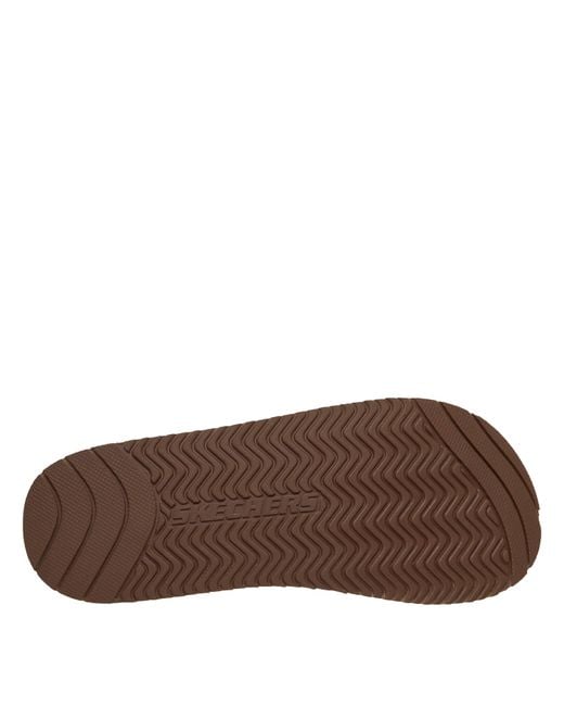 Skechers Brown Flat Sandals for men