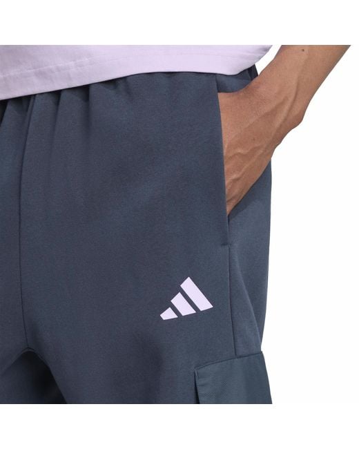 Adidas Blue Utility Joggers for men