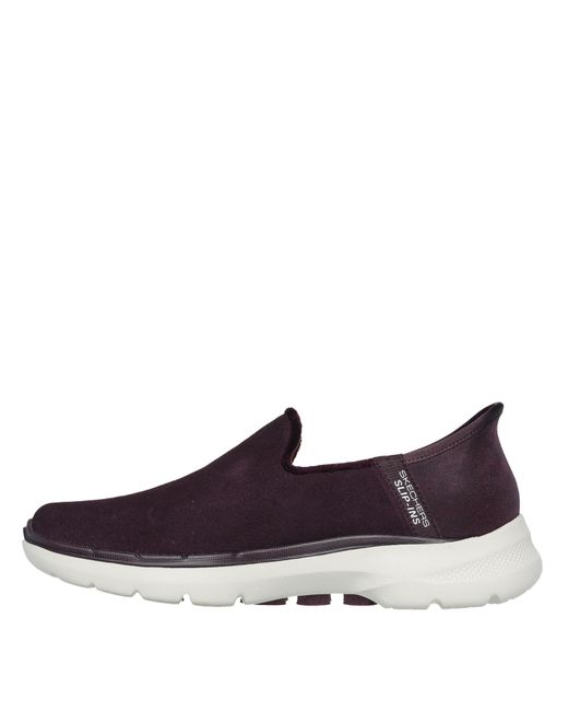 Skechers Purple Gowalk6 Slip On Trainers