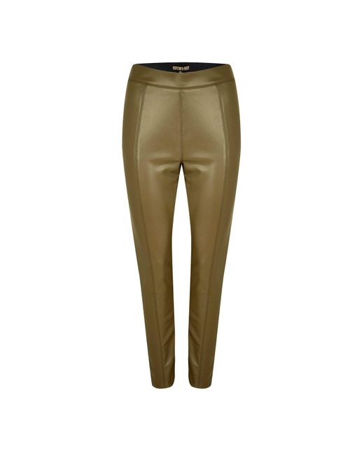 Biba Brown Pu Stretch Legging
